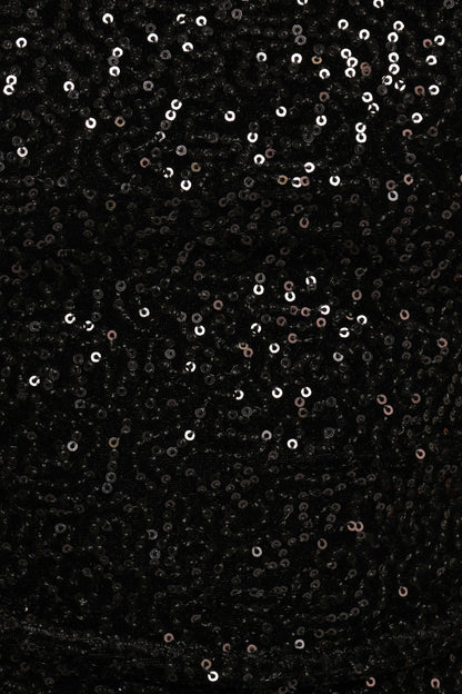 Nissa Sequin Top Black