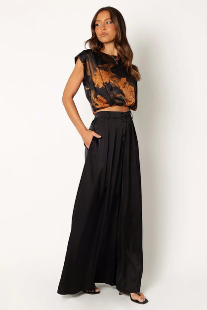 Taya Two Piece Set Black