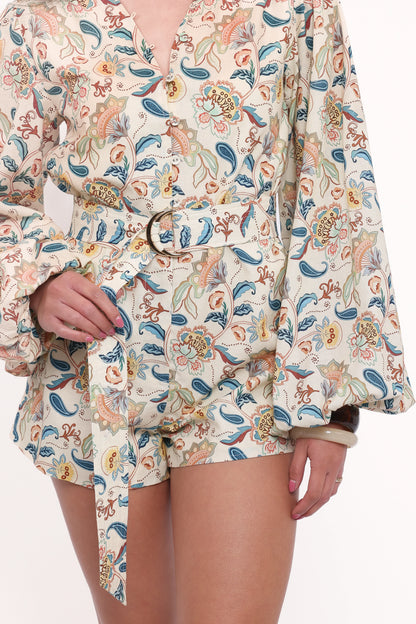 Soul Belted Romper Paisley