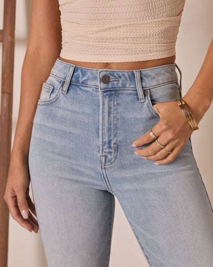 Teagan Super Stretch High Rise Straight Jeans