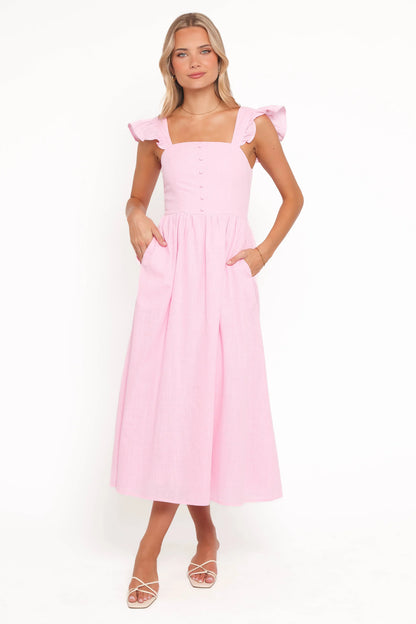 Tiarne Midi Dress Pink