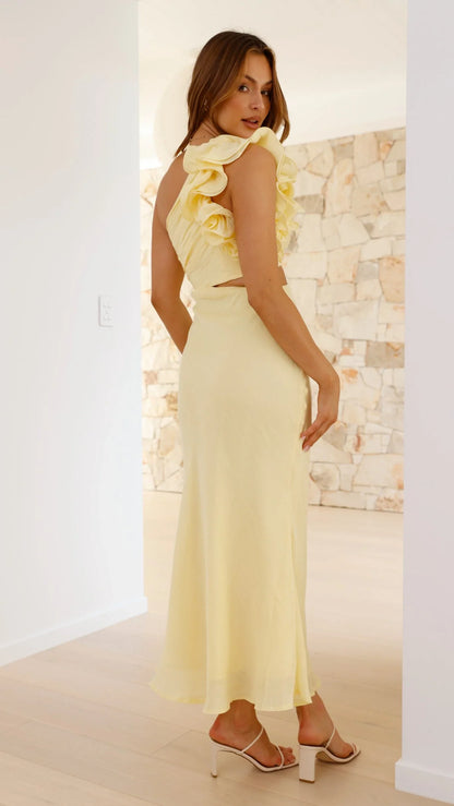 Amina Maxi Dress Yellow