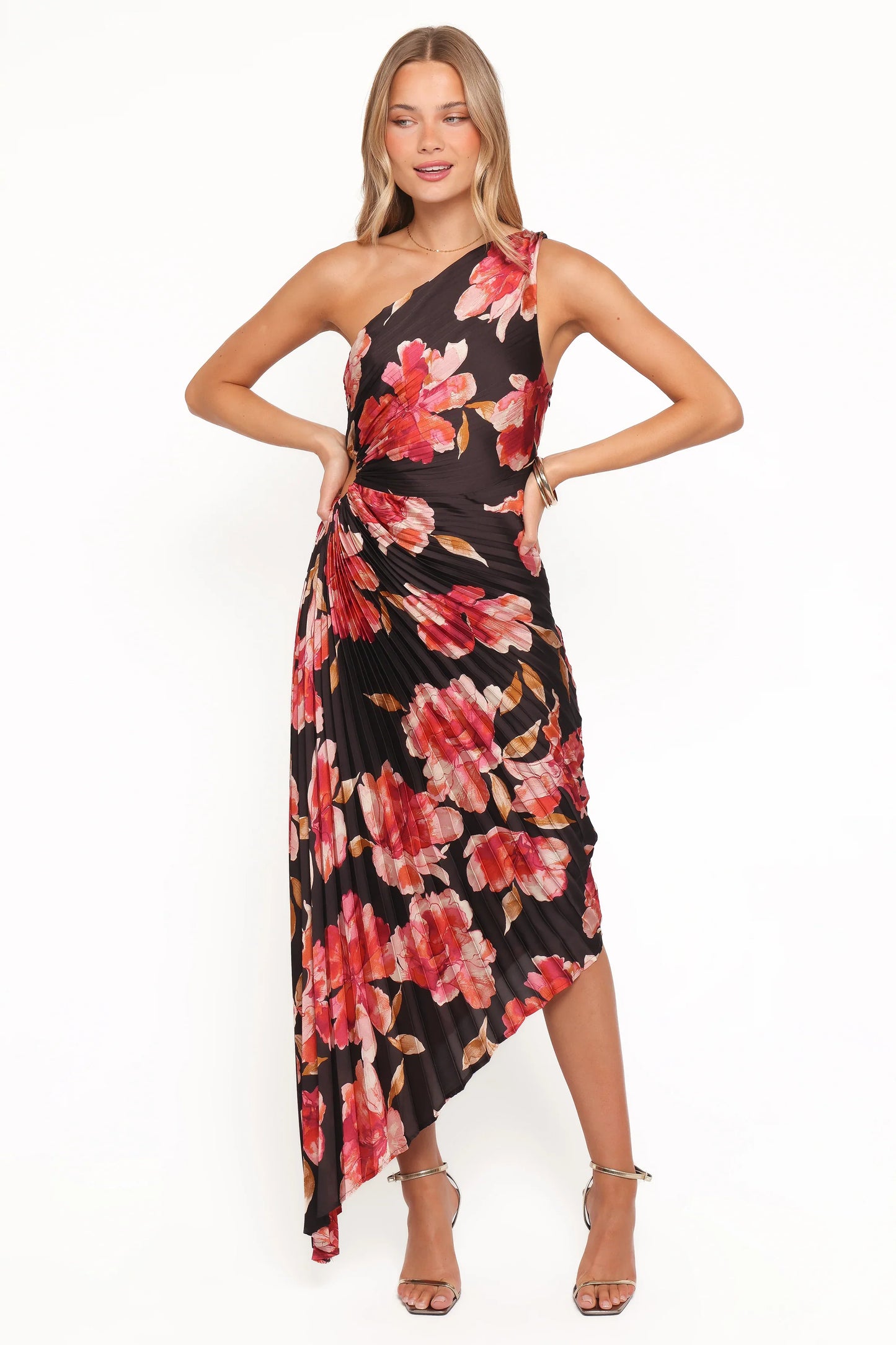 Kleo One Shoulder Maxi Dress Midnight Orchid