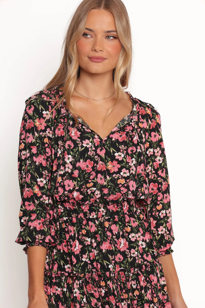 Kealan Dress Black Floral