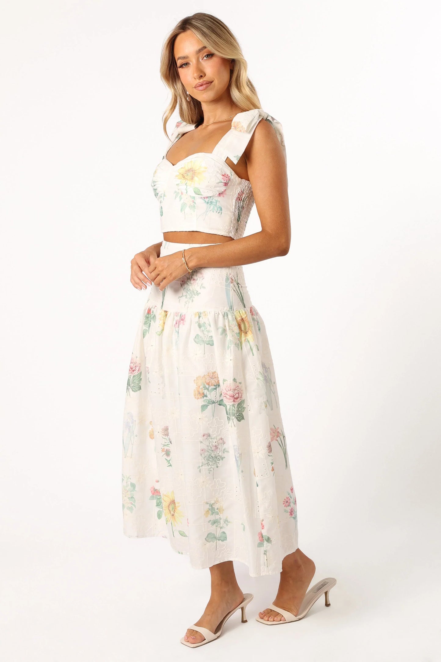 Kara Two Piece Set White Floral