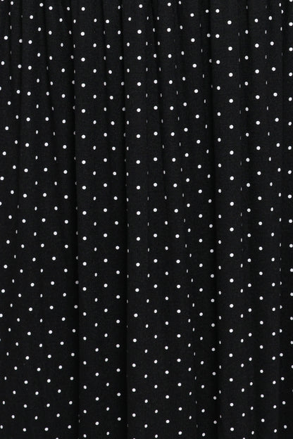 Shirley Maxi Dress Black Polka Dot
