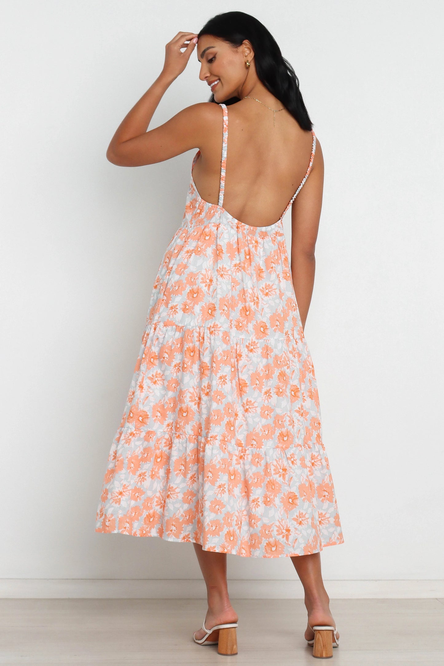 Tawo Dress Orange Floral