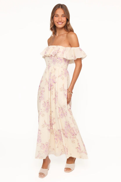 Jemira Maxi Dress Lavender Floral