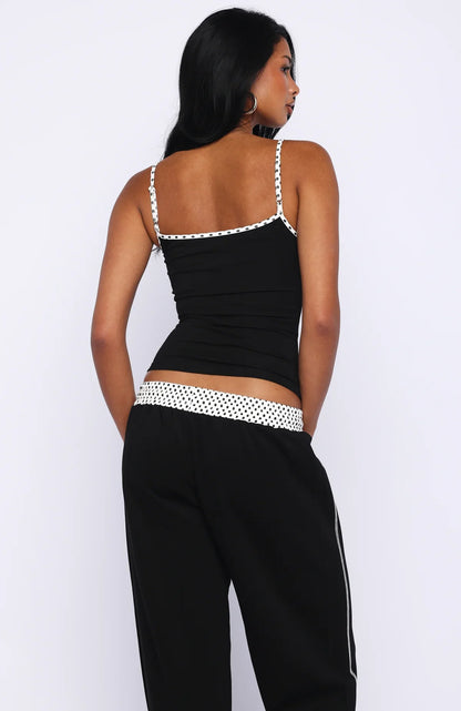 Pure Attraction Singlet Top Black