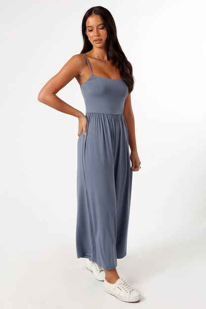 Kameron Knit Jumpsuit Dusty Blue