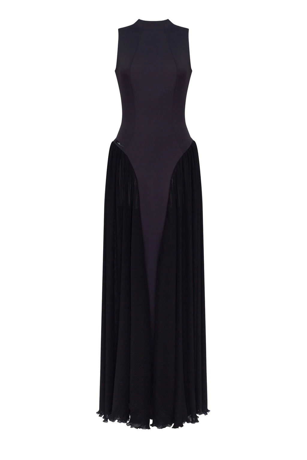 Elegant mock neck maxi dress Parisienne