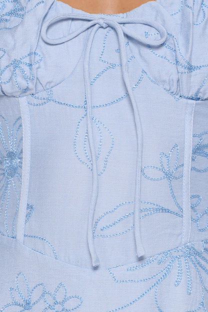 Houston Maxi Dress Blue Floral