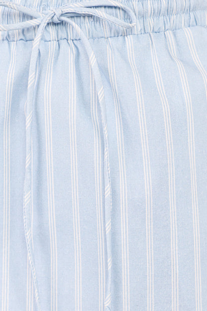 Daisy Skirt Set Blue White Stripe