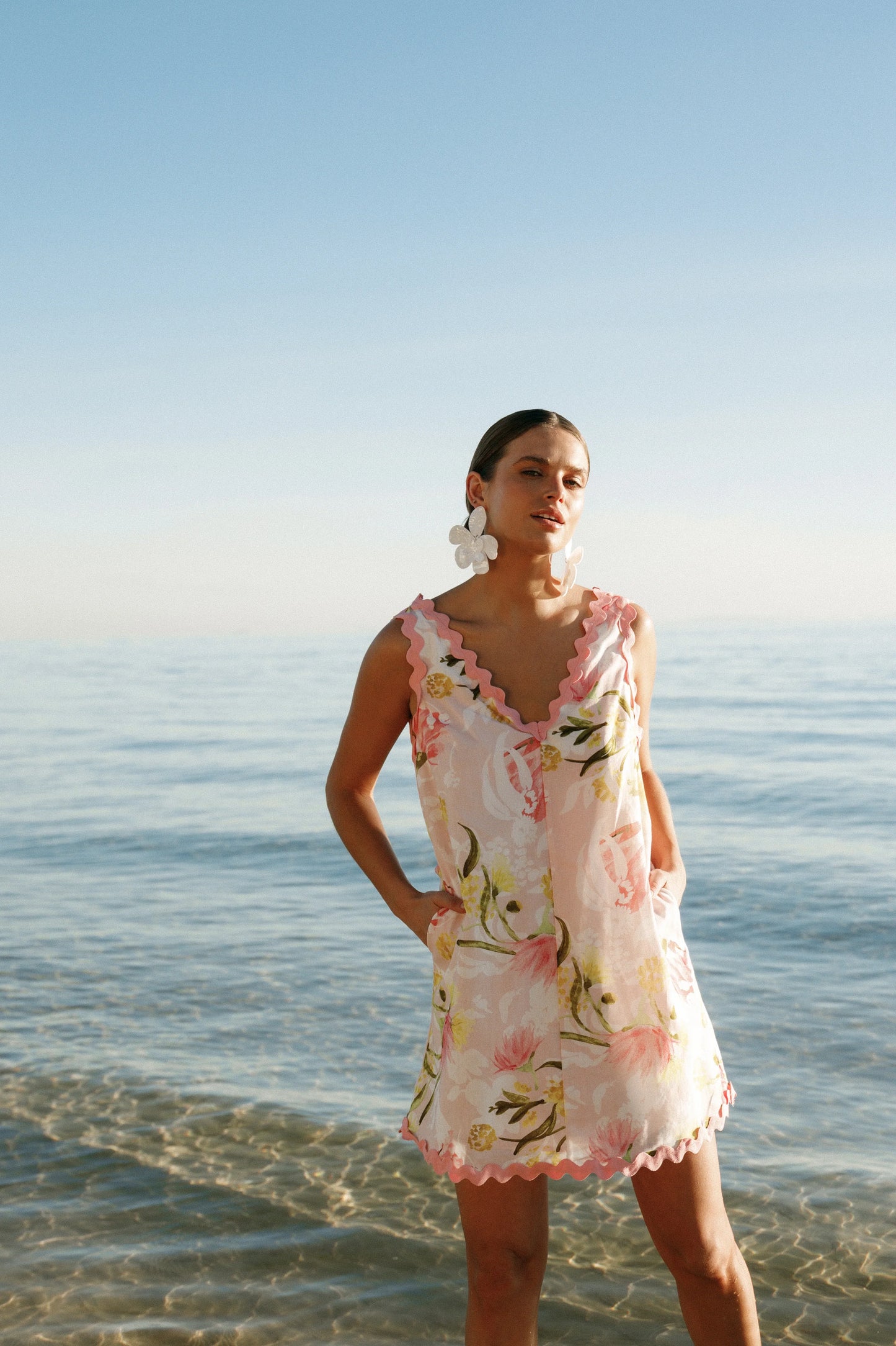 Calliope Mini Dress Acacia Blossom