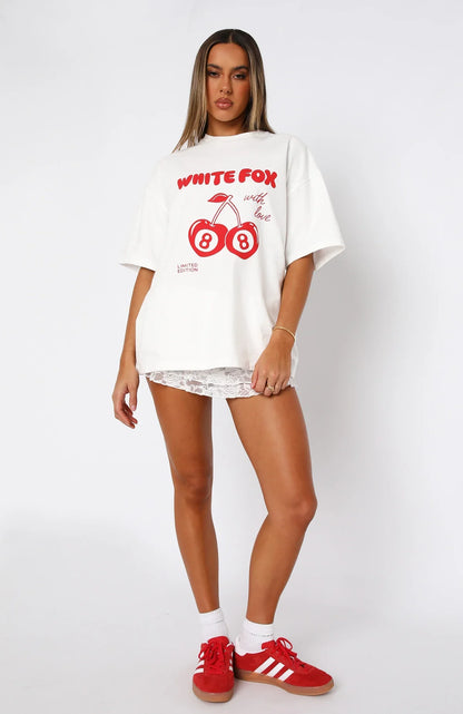 With Love Lace Mini Skirt White