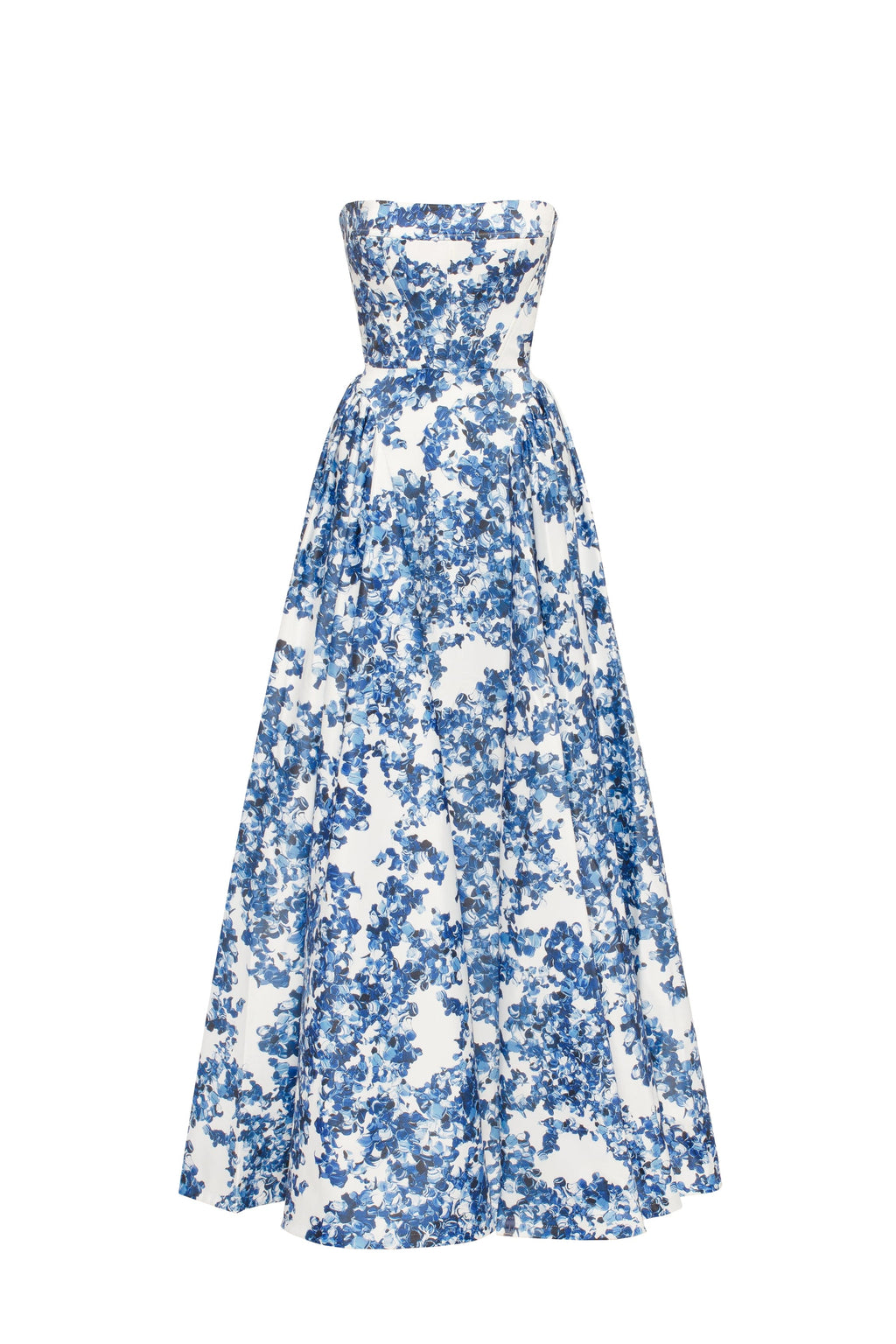 Ravishing blue hydrangea corset maxi dress Garden of Eden