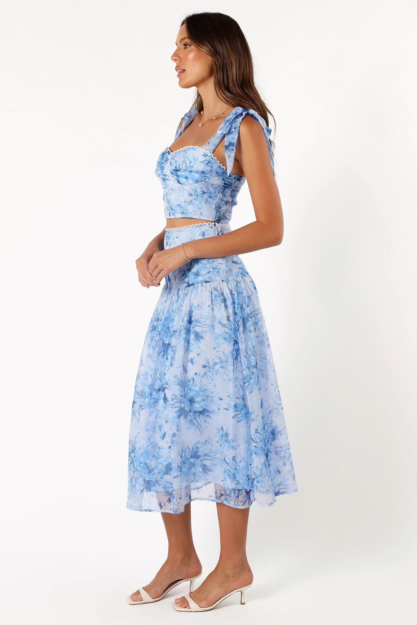 Elle Two Piece Set Blue Floral