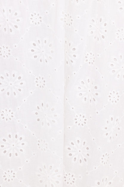 Sinead Eyelet Maxi Skirt White