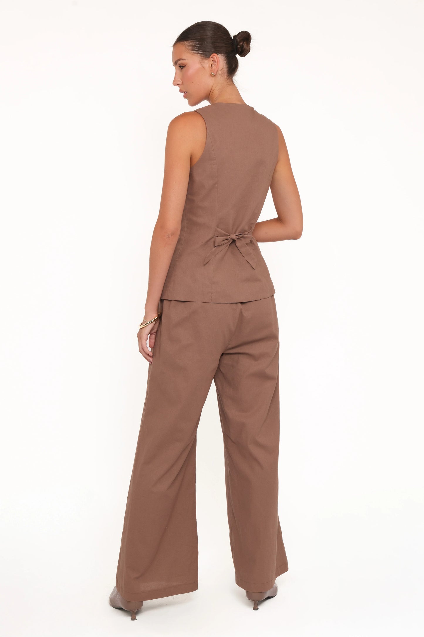 Caitlin Pant Set Brown