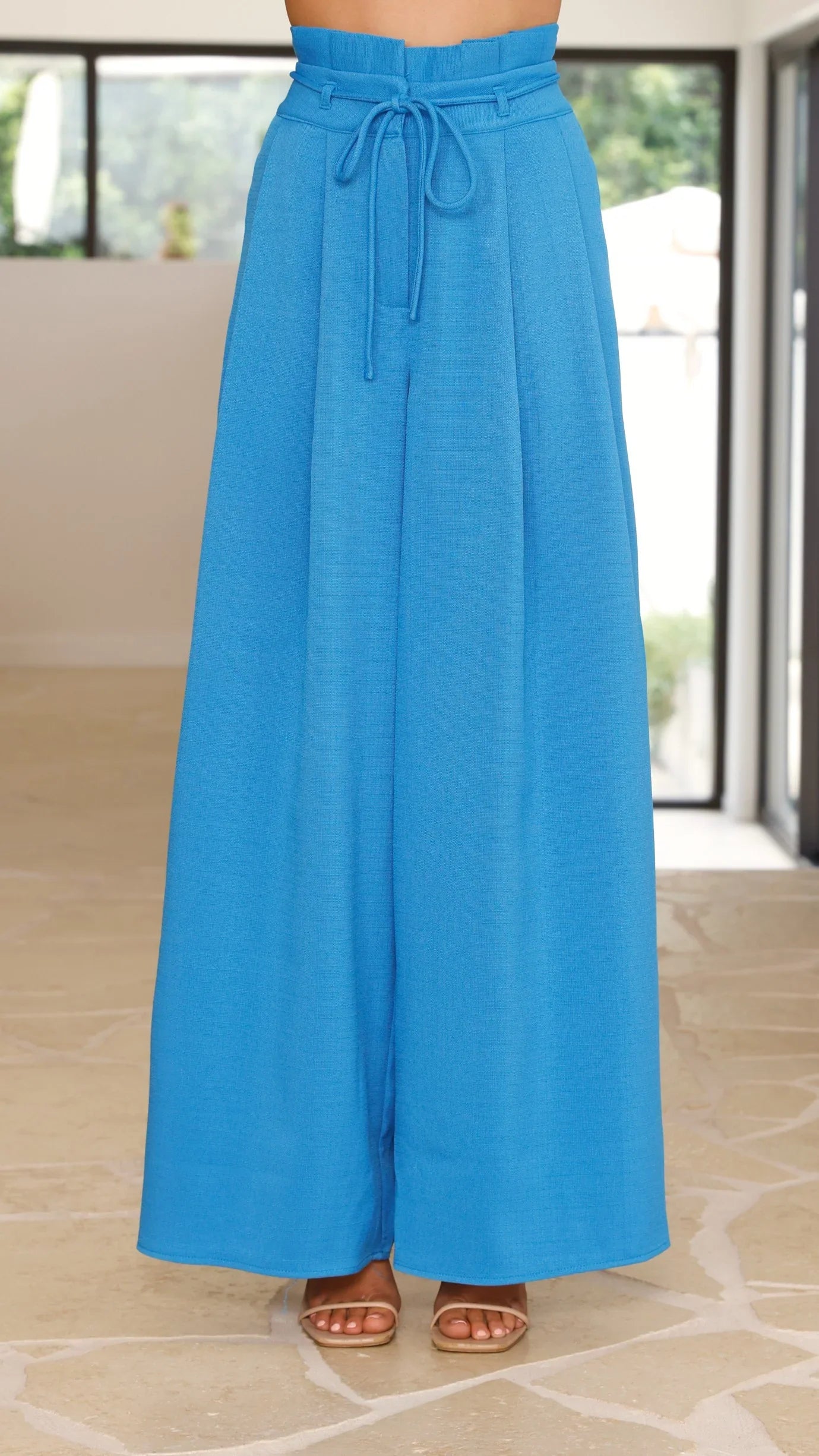 Melinda High Waist Pants Blue