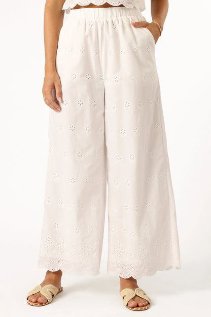 Clementine Pant Set White