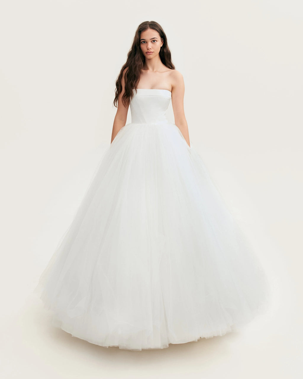 Spectacular tulle evening co ord set with statement long gloves Xo Xo