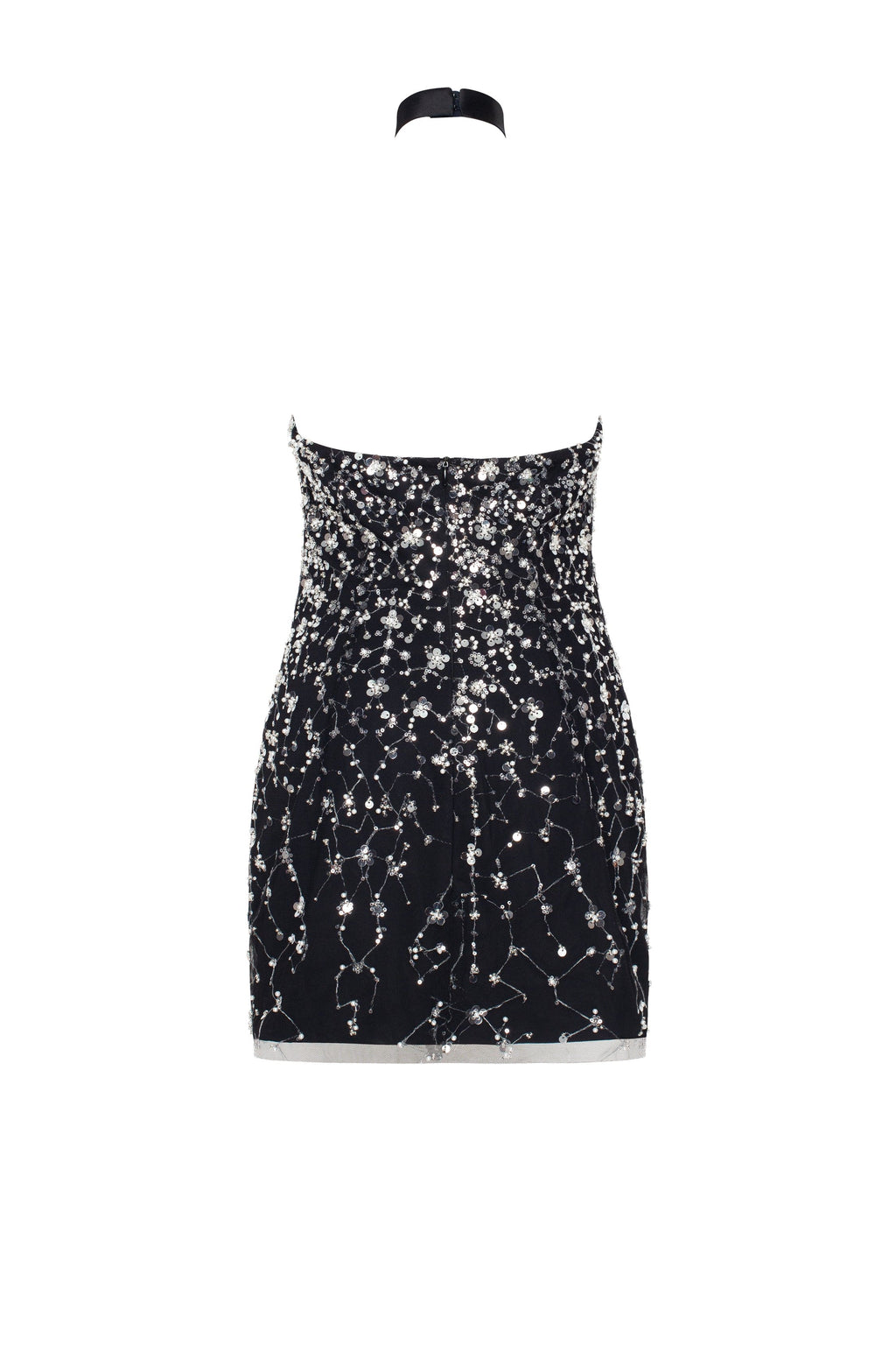 Striking halterneck crystal embellished mini dress Xo Xo