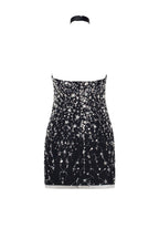 Striking halterneck crystal embellished mini dress Xo Xo