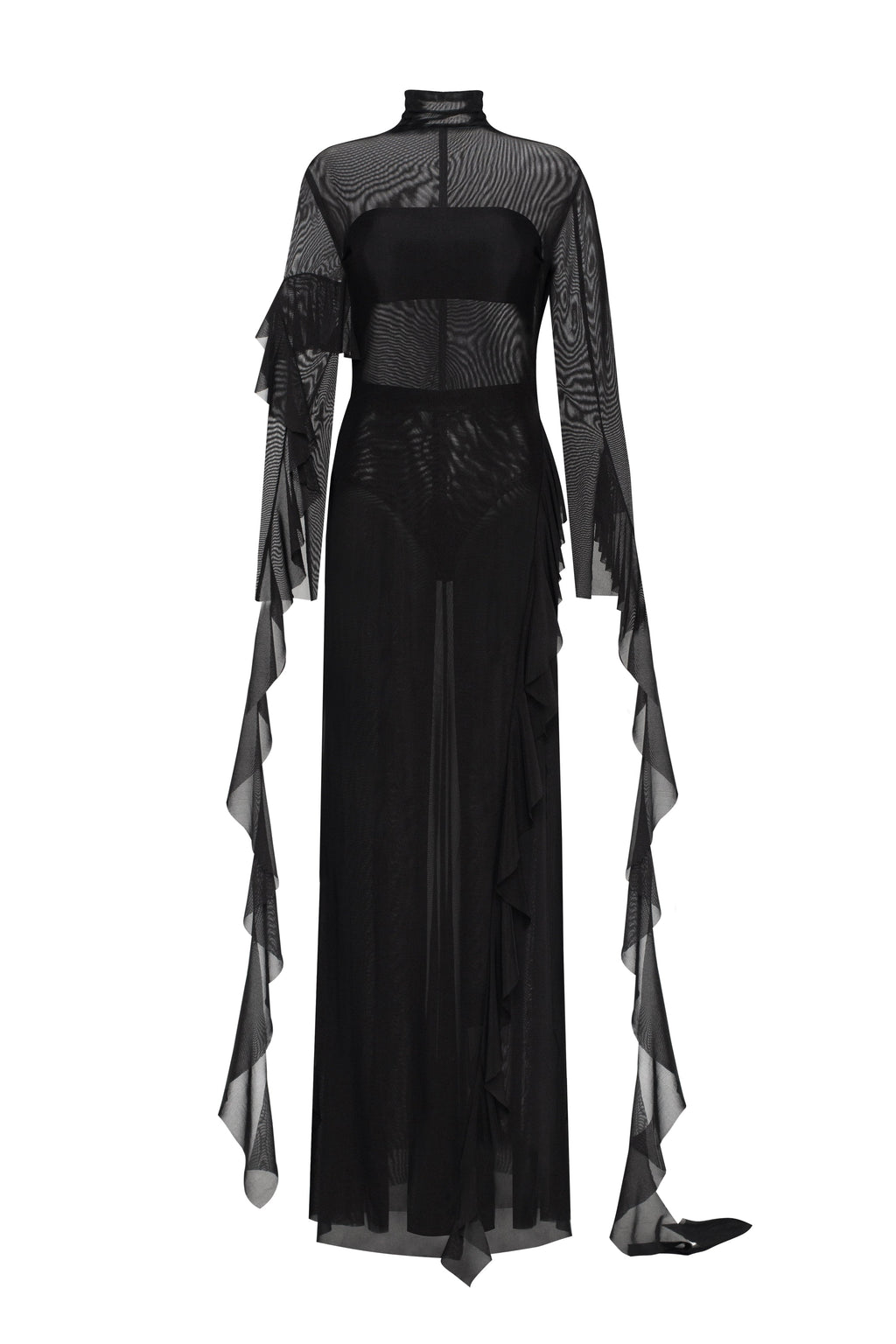 Chic sheer co ord set in black Xo Xo