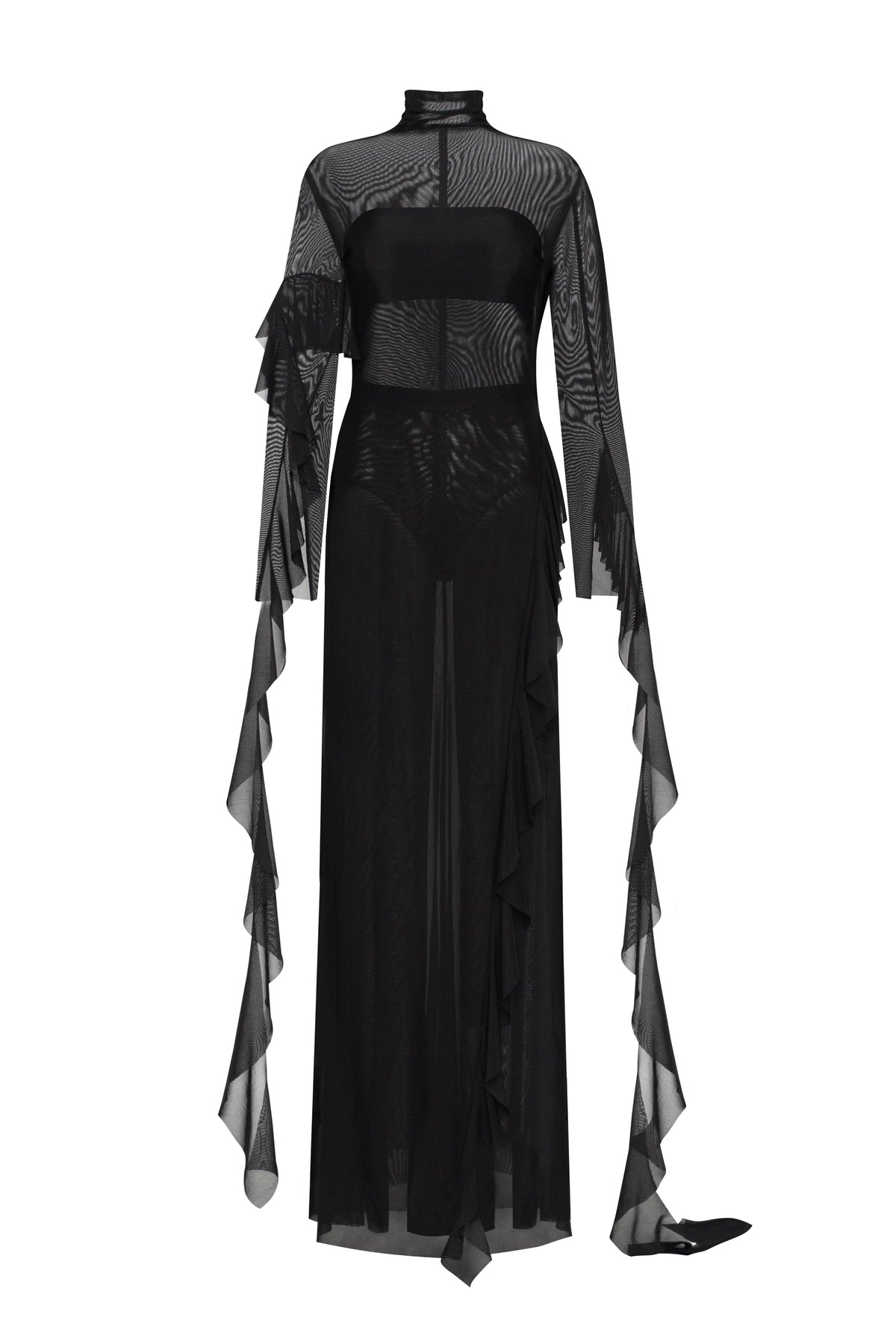 Chic sheer co ord set in black Xo Xo