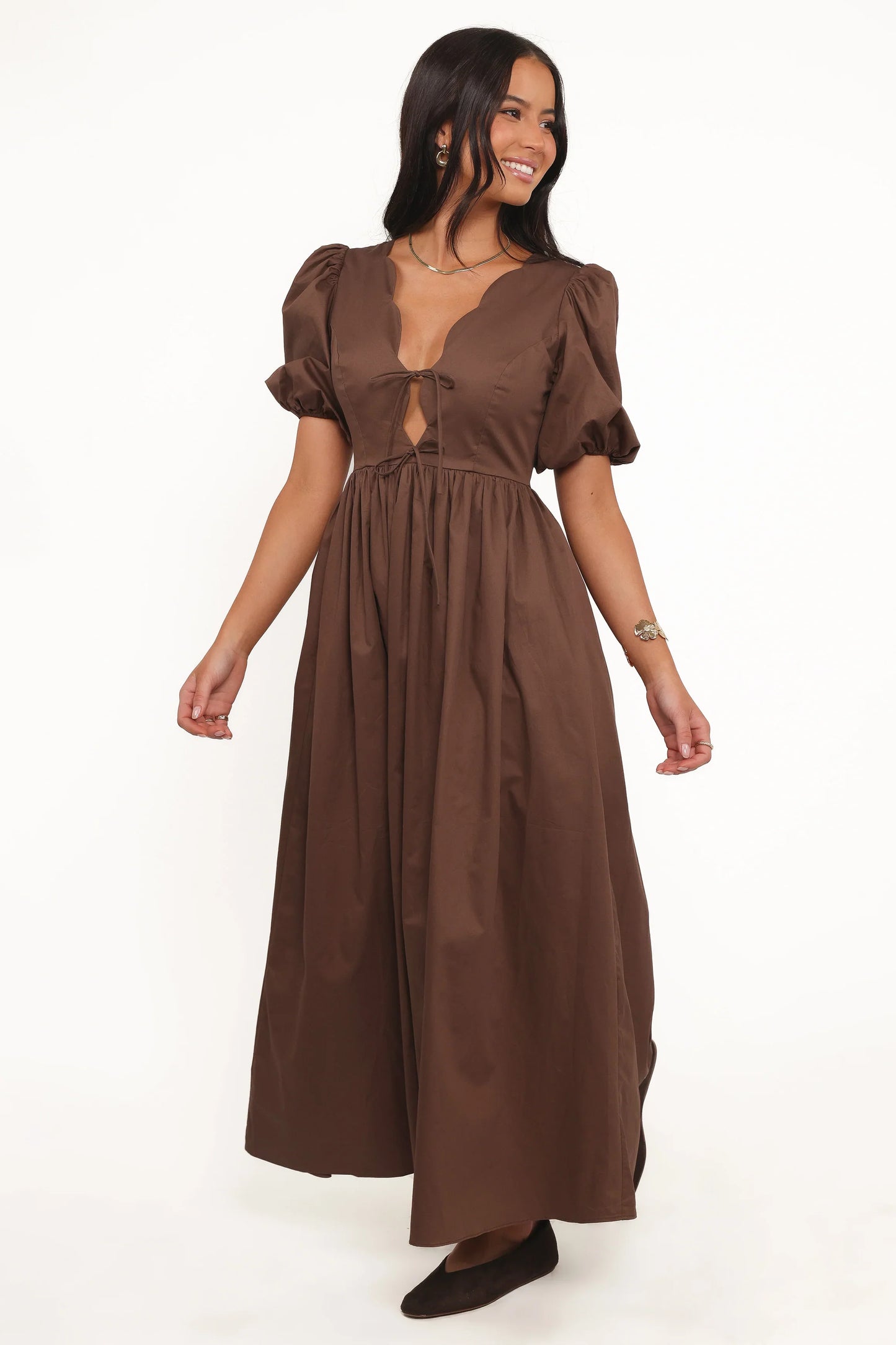 Karla Maxi Dress Bitter Chocolate