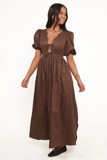 Karla Maxi Dress Bitter Chocolate