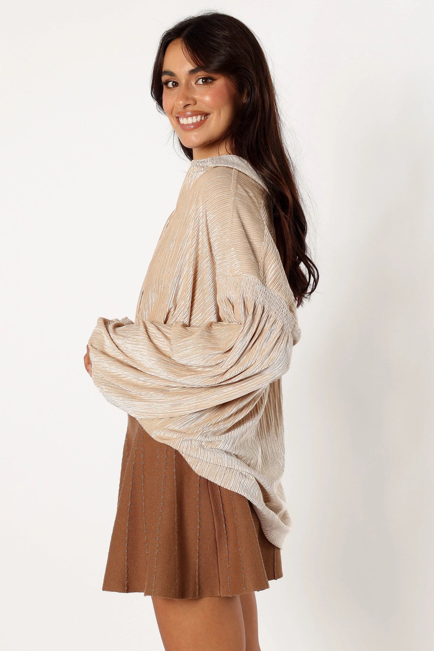 Cadence Long Sleeve Top Cream