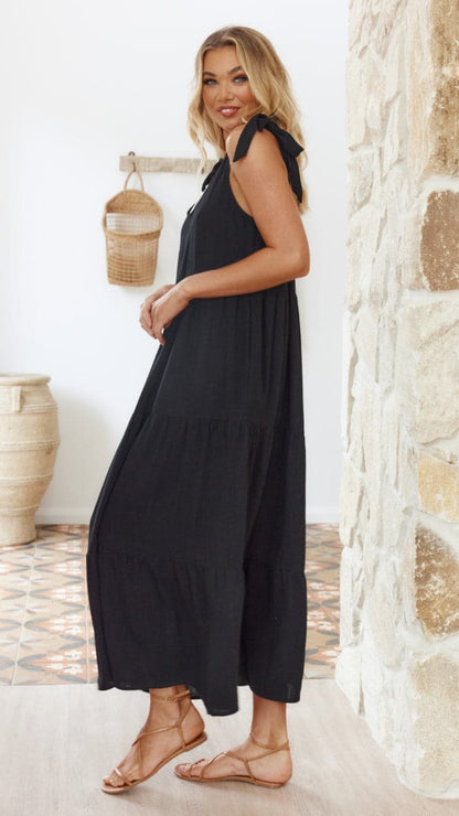 Jaliyah Midi Dress Black