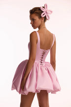 Adorable pink mini dress with puffy skirt Glow Up