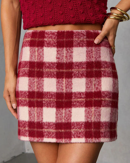 Imara Plaid Mini Skirt