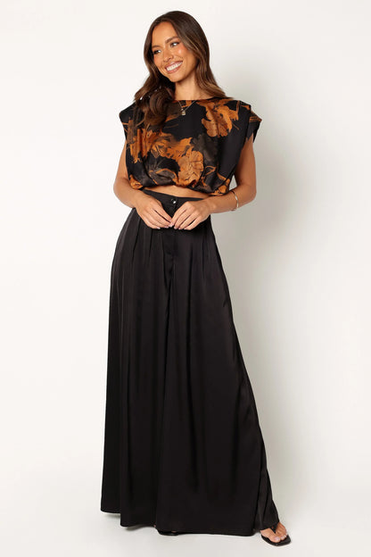 Taya Two Piece Set Black