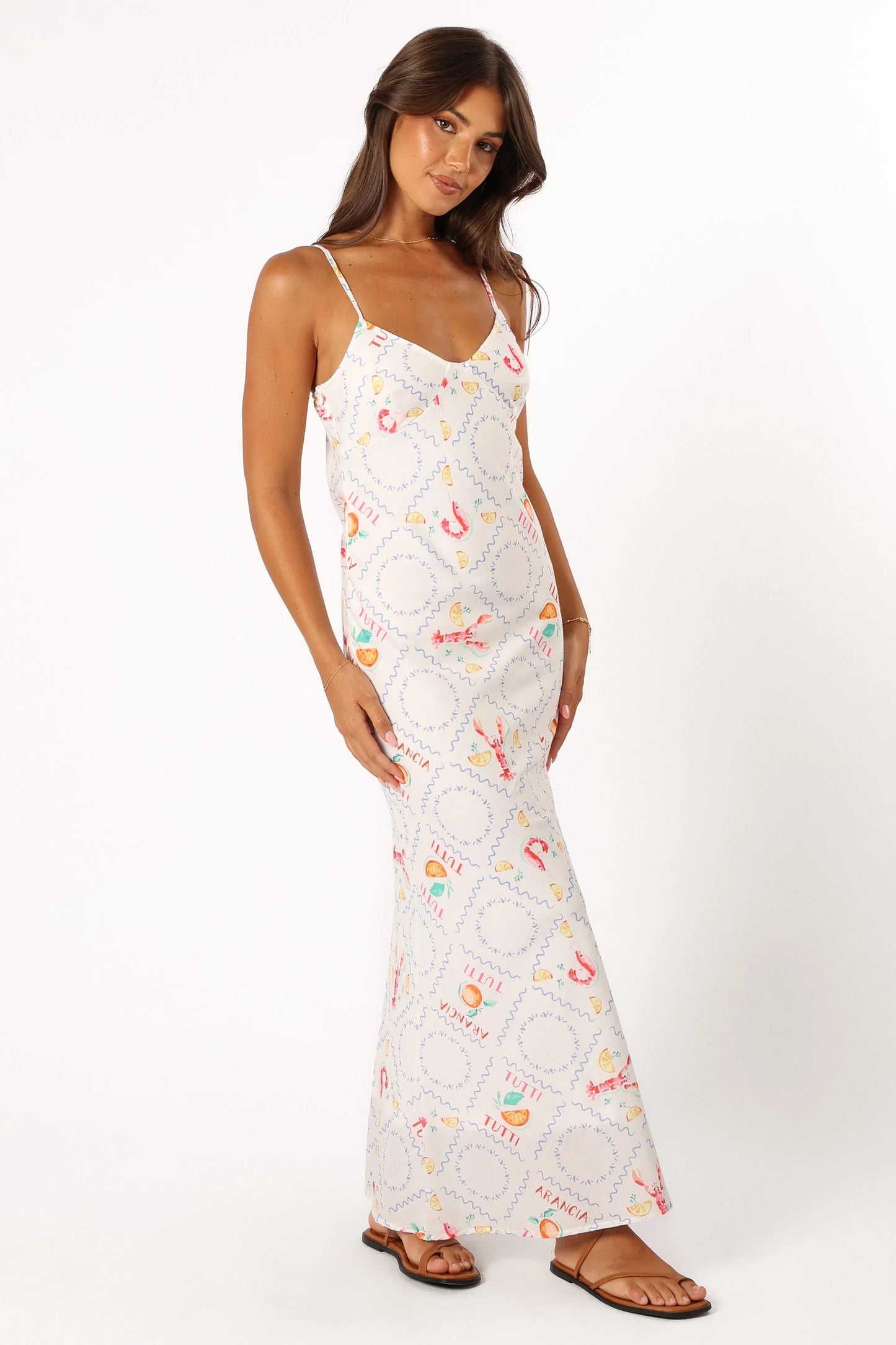 Surri Midi Slip Dress White