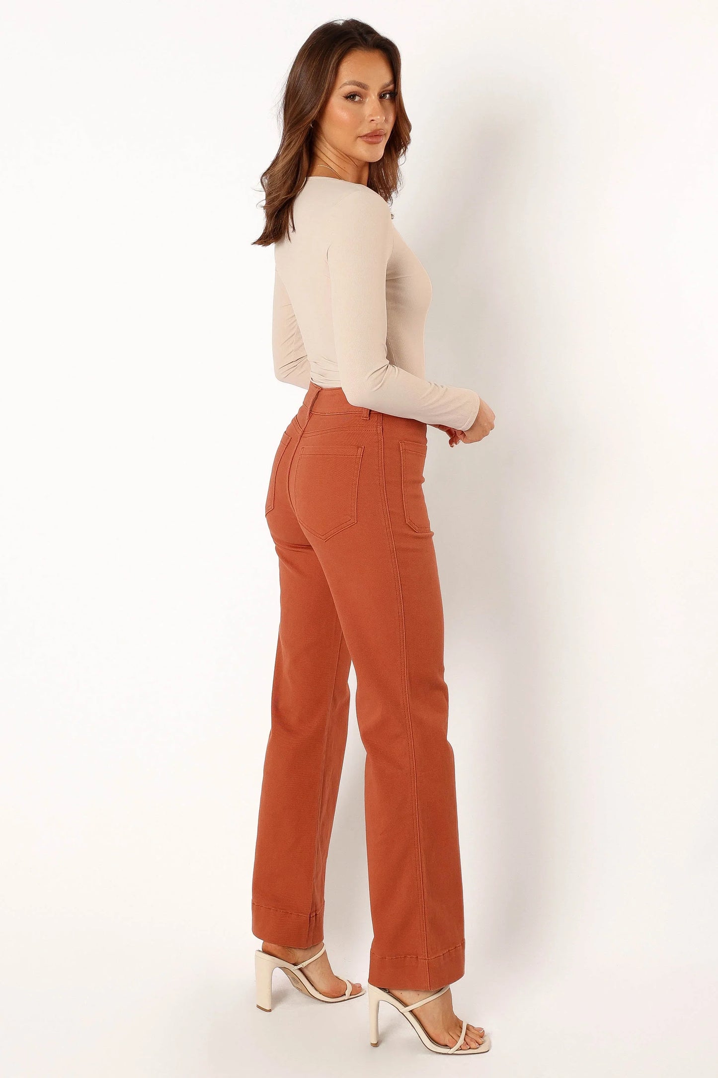 Nico Wide Leg Jean Tan