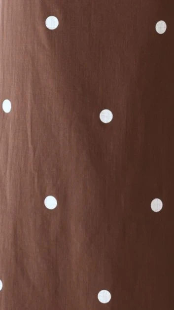 Vana Maxi Dress Brown White Polka