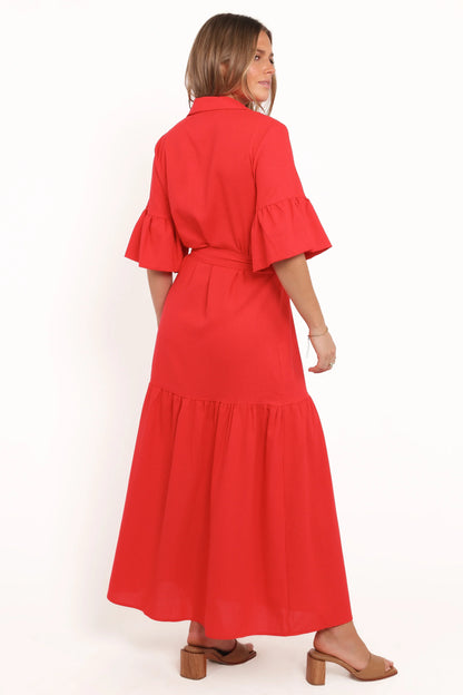 Kirrily Midi Dress Red