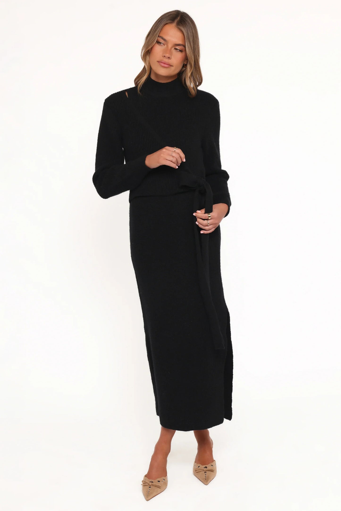 Aerin Knit Dress Black