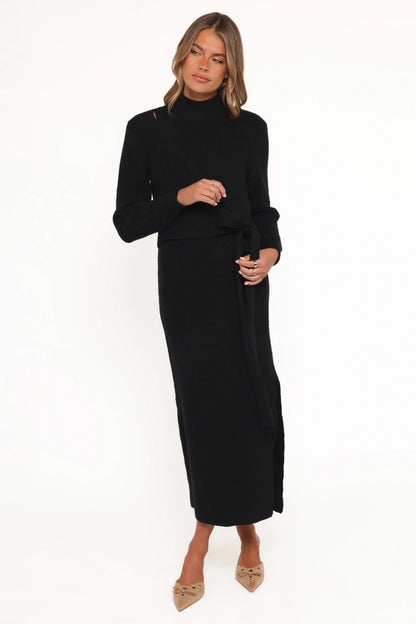 Aerin Knit Dress Black