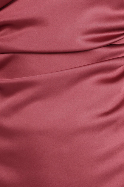 Selma Off Shoulder Maxi Dress Dark Rose
