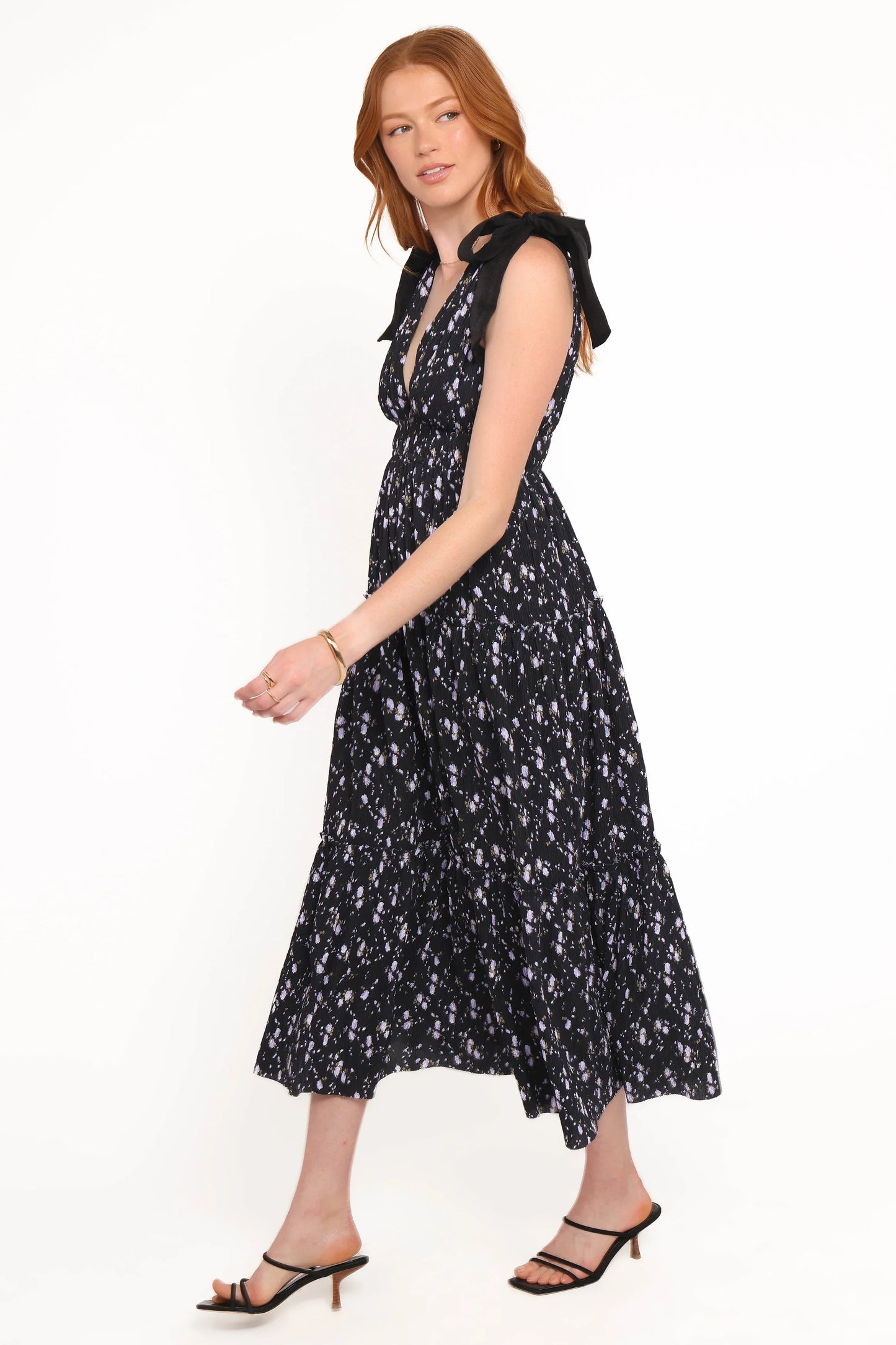 Adeline Maxi Dress Black Floral