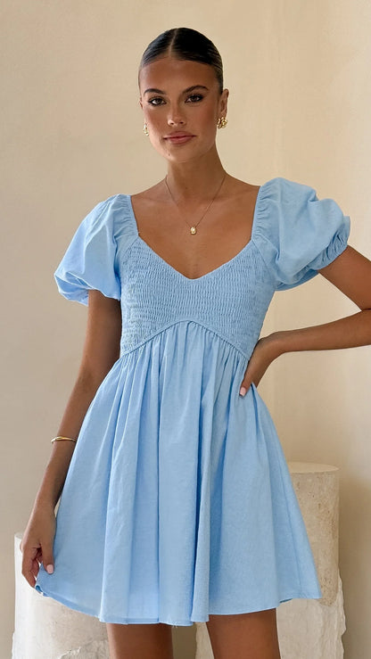 Sahirah Mini Dress Blue