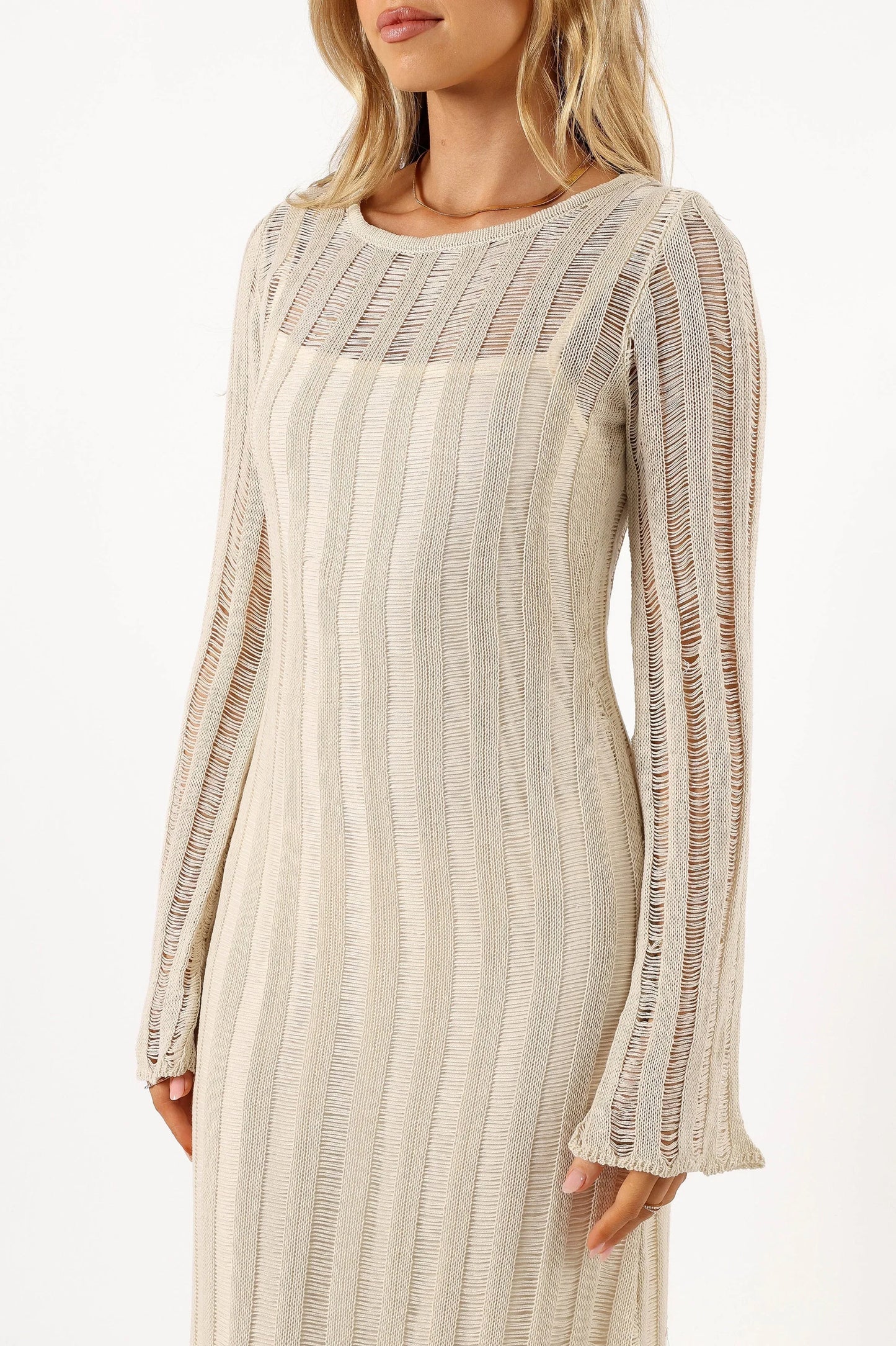 Jaye Long Sleeve Maxi Dress Cream