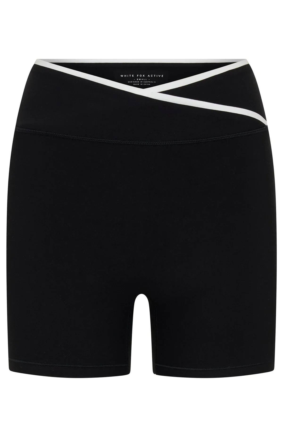 Defence Bike Shorts Black White