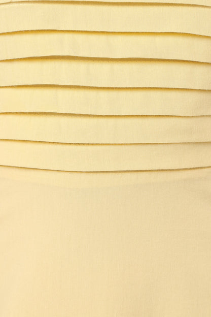 Kenna Strapless Maxi Dress Butter Yellow