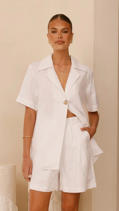 Emmaline Shorts White